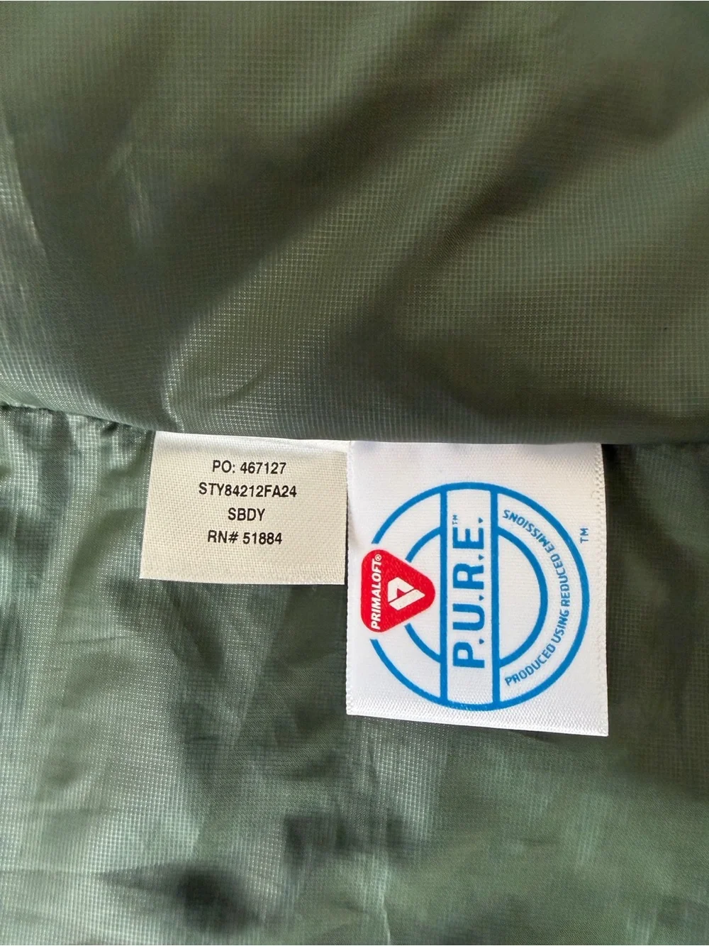 2024 Patagonia Nano Puff Jacket Mens Large (Womens XL) Cream Tan Puffer Jacket